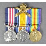 WWI FIRST WORLD WAR BRITISH MEDAL GROUP - MACHINE GUN CORPS