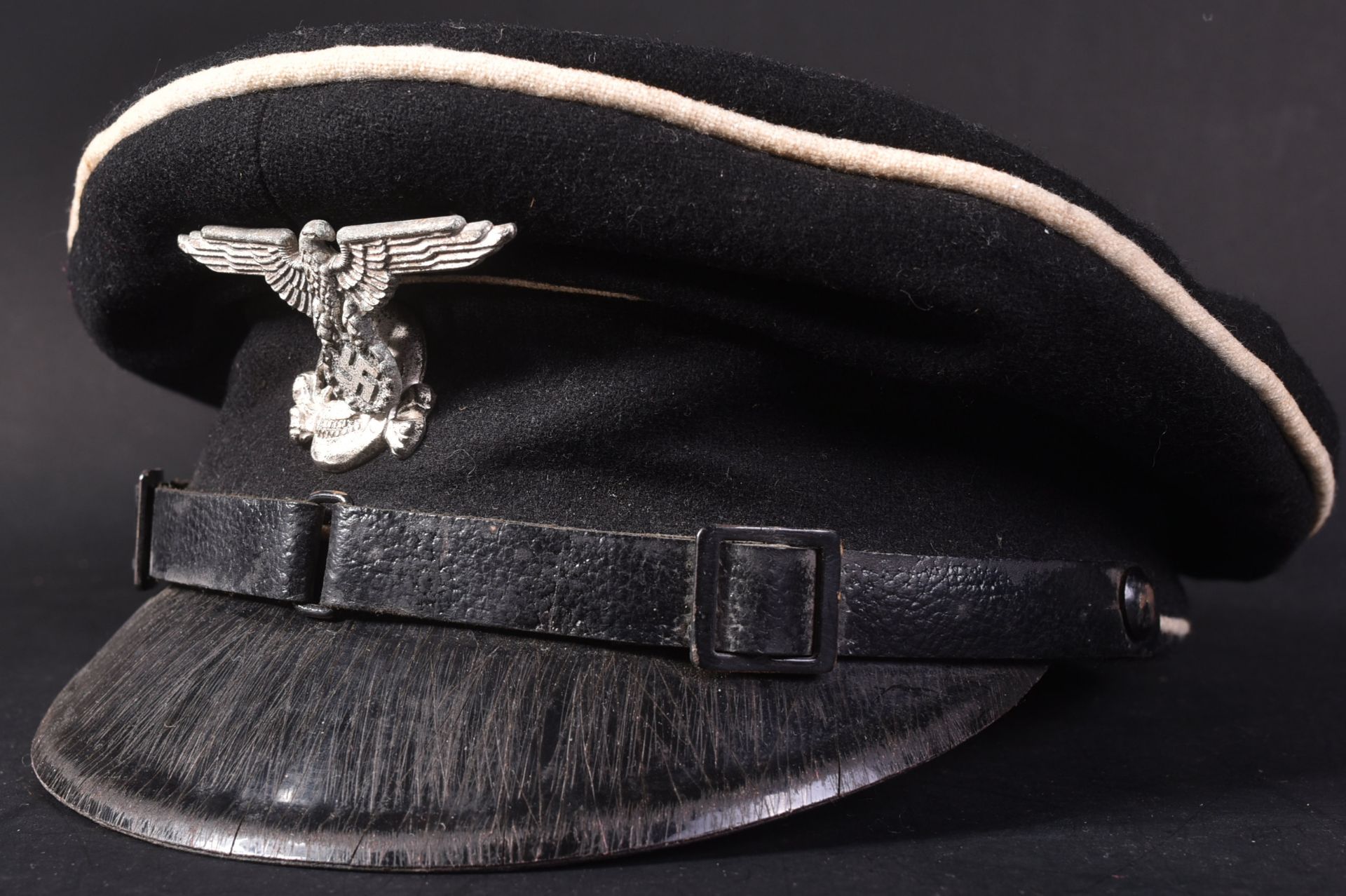 WWII SECOND WORLD WAR GERMAN THIRD REICH SS OFFICERS CAP - Bild 3 aus 8