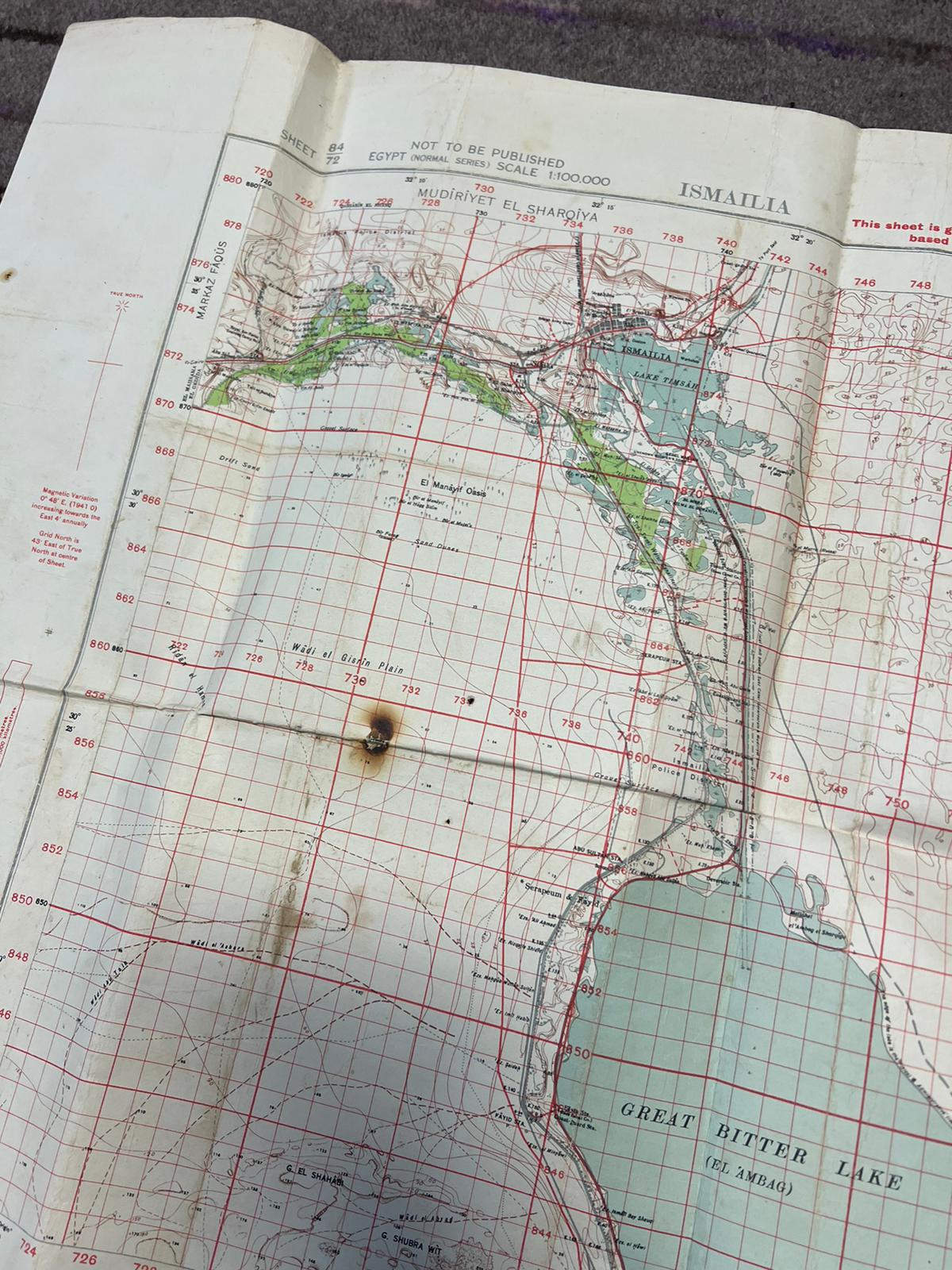 THREE SECOND WORLD WAR BRITISH ORDNANCE SURVEY MAPS - Image 15 of 18