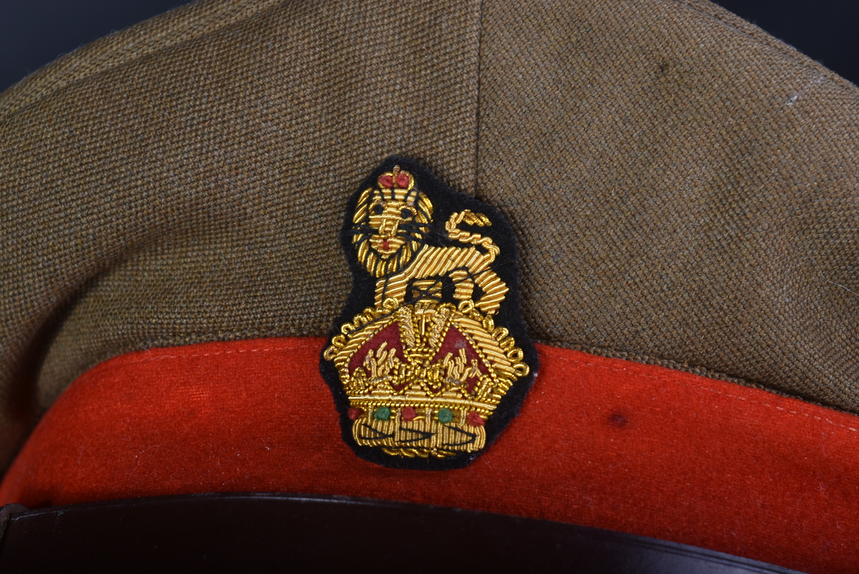 WWII SECOND WORLD WAR BRITISH BRIGADIERS PEAKED CAP - Image 5 of 8