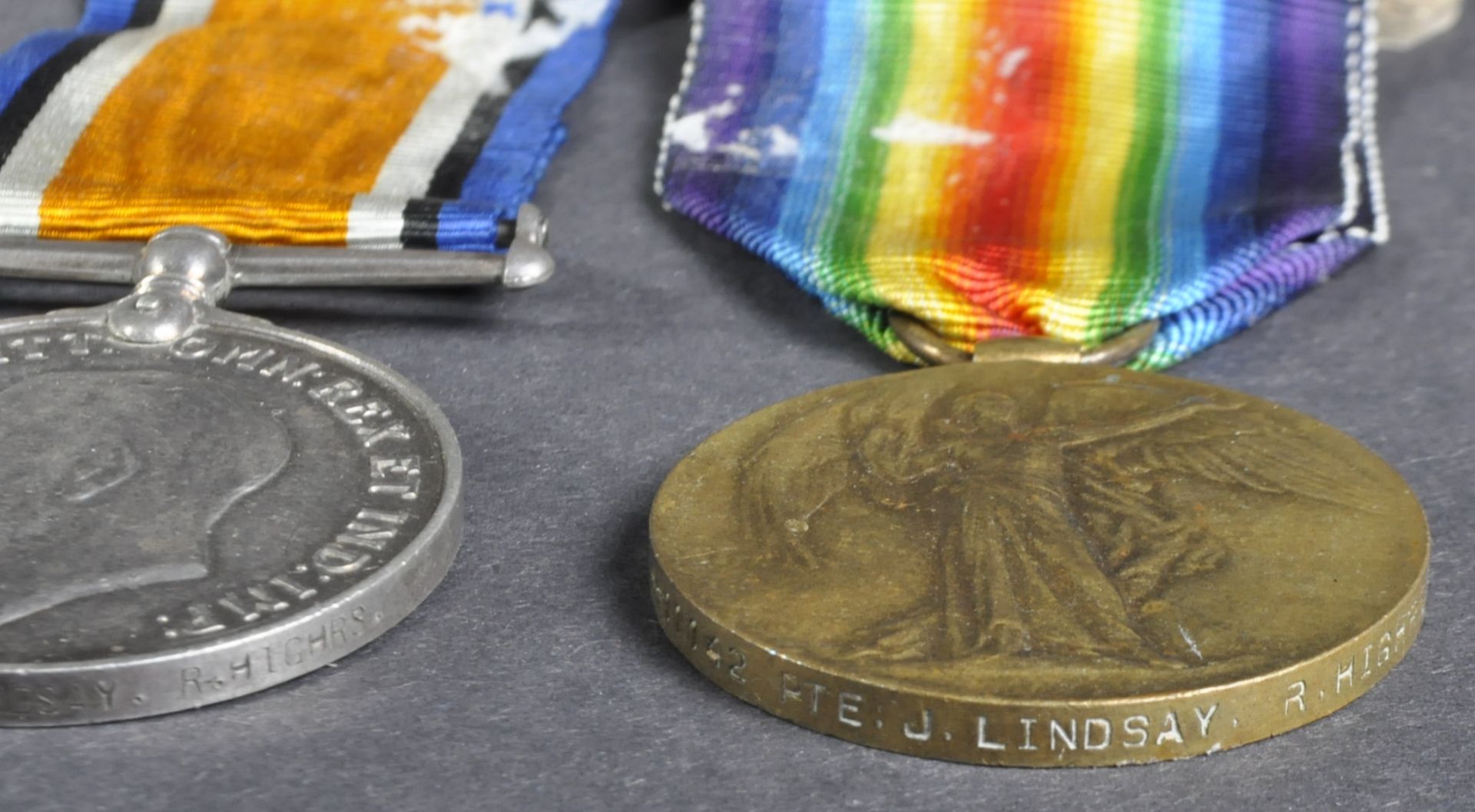 WWI FIRST WORLD WAR BRITISH MILITARY MEDALS - BLACK WATCH - Image 8 of 12