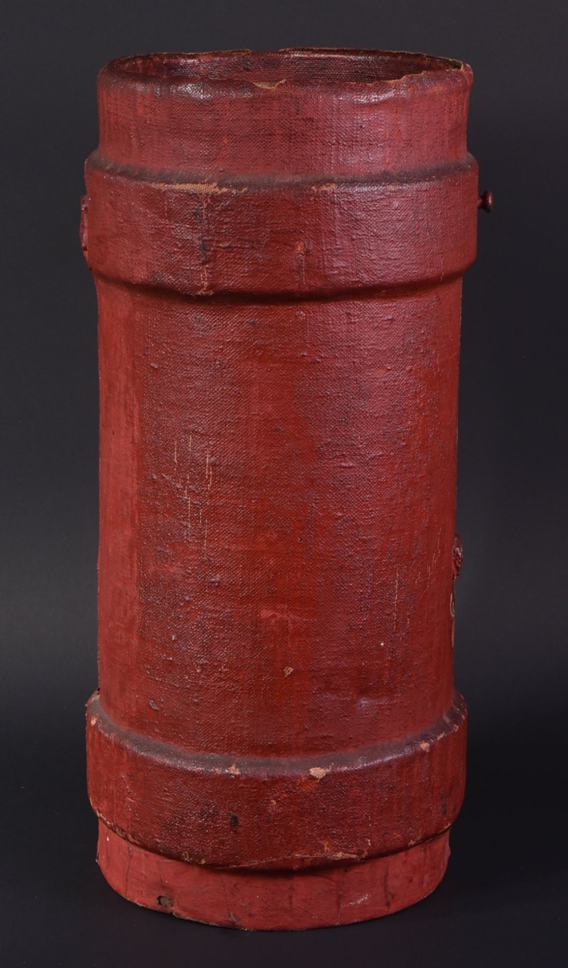 EARLY 19TH CENTURY ROYAL NAVY CORDITE GUN POWDER CARRIER - Bild 9 aus 10