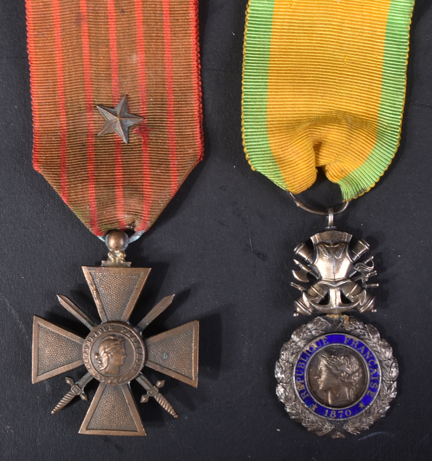 WWI FIRST WORLD WAR PERIOD FRENCH MILITARY MEDALS - Image 2 of 8