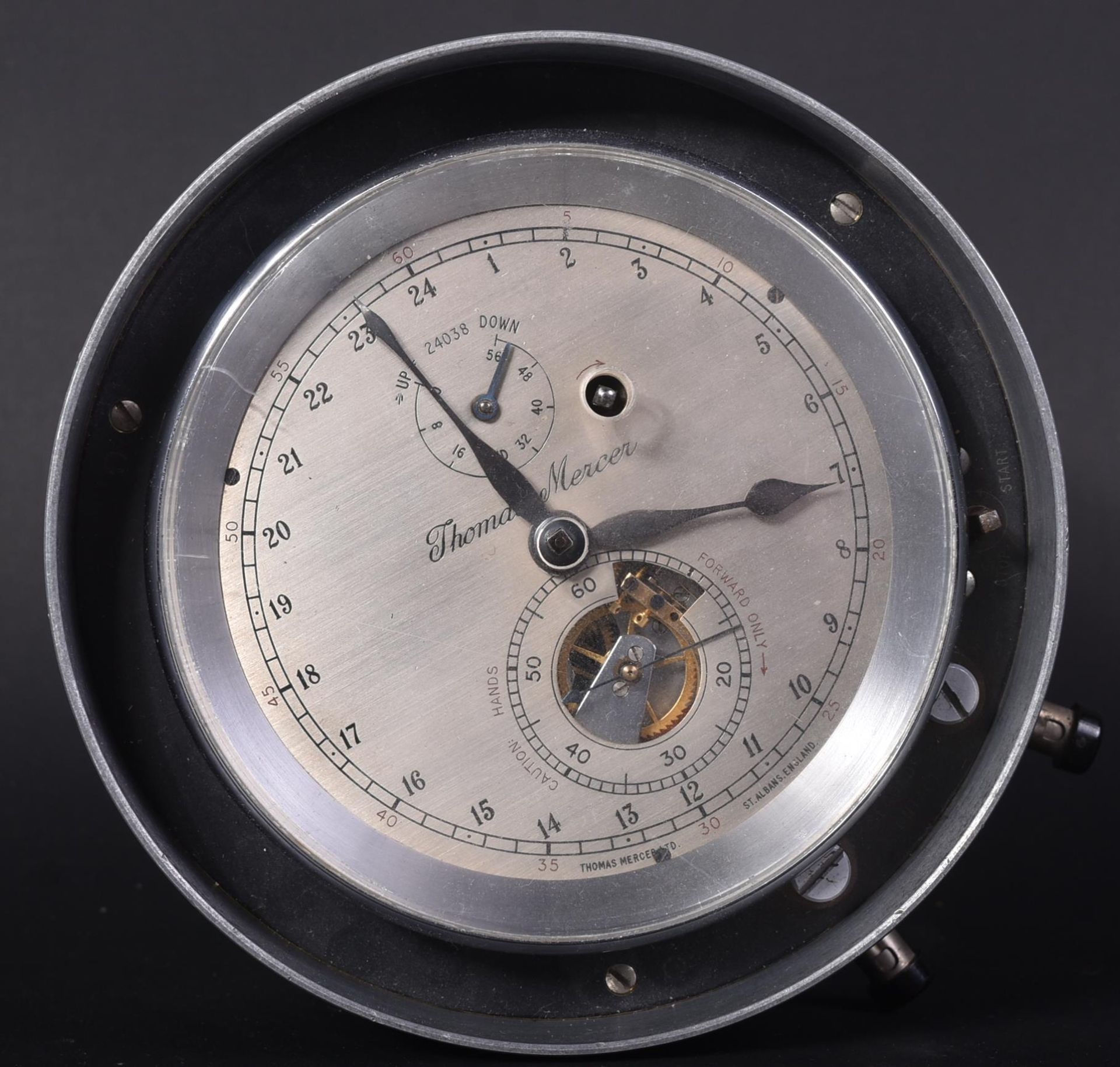 20TH CENTURY THOMAS MERCER TWO-DAY MARINE CHRONOMETER - Image 2 of 6