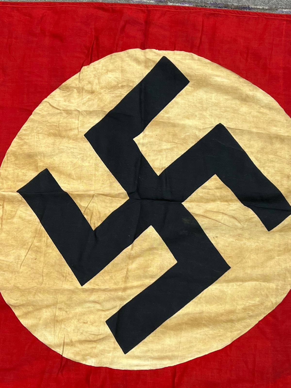 WWII SECOND WORLD WAR GERMAN THIRD REICH NSDAP FLAG - Image 7 of 9