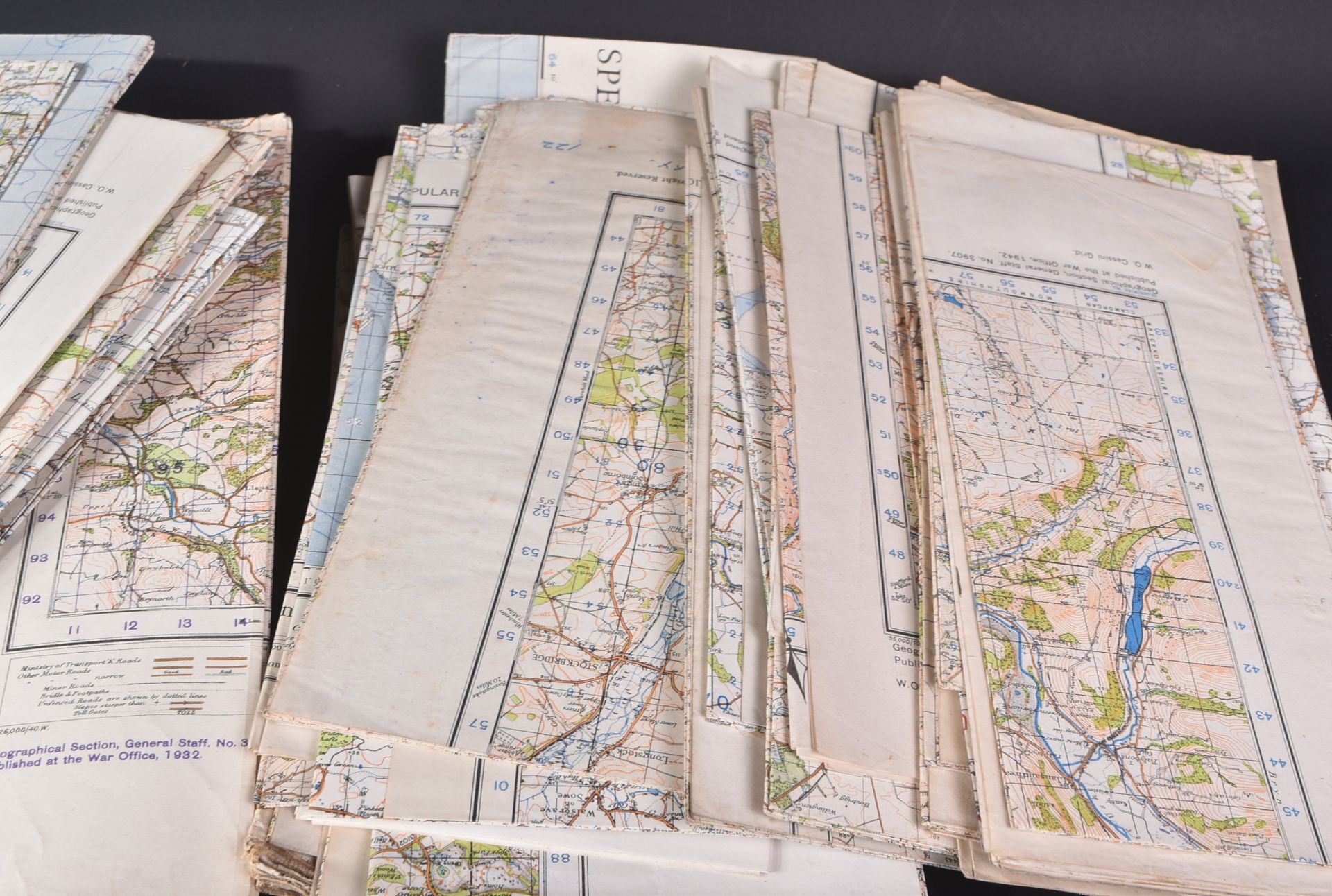 COLLECTION OF BRITISH SECOND WORLD WAR ORDNANCE SURVEY MAPS - Bild 11 aus 12