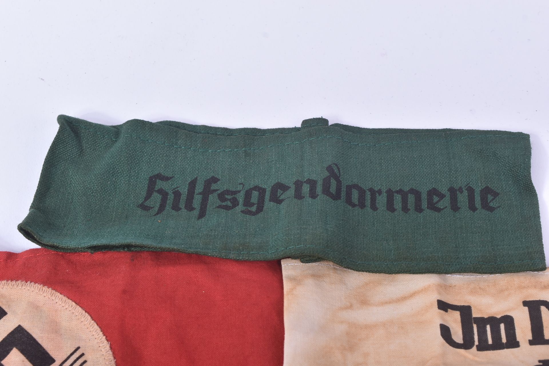 COLLECTION OF ASSORTED WWII GERMAN THIRD REICH ARM BANDS - Bild 4 aus 14