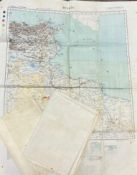 THREE SECOND WORLD WAR BRITISH ORDNANCE SURVEY MAPS