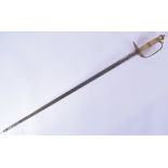 EARLY 19TH CENTURY INFANTRY OFFICERS SWORD / SPADROON