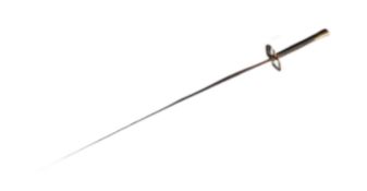 19TH CENTURY C1890 FRENCH DOUBLE-RINGED FENCING SWORD