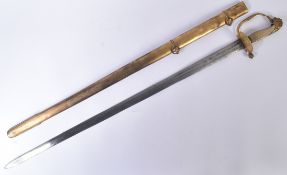18TH CENTURY GEORGIAN HEAVY CAVALRY OFFICERS TRANSITIONAL SWORD