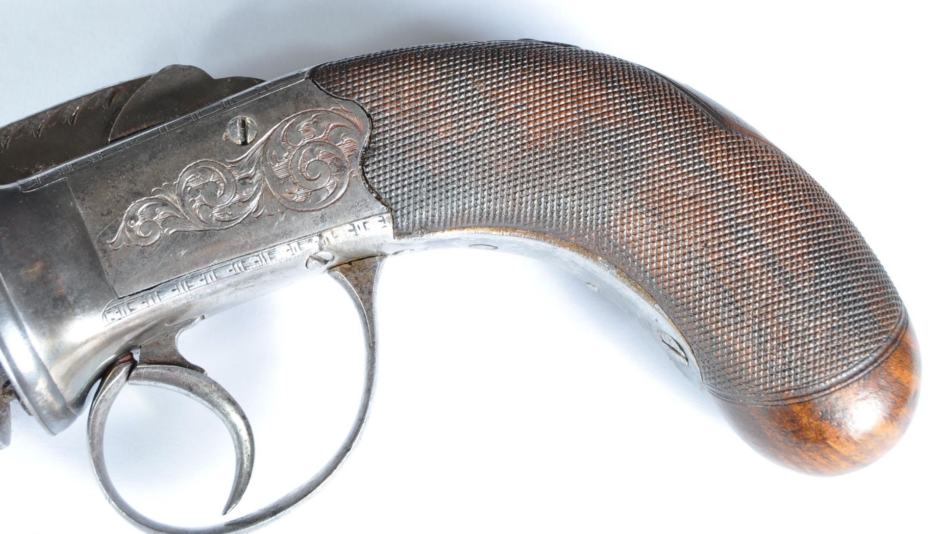 19TH CENTURY NOCK OF LONDON PEPPERBOX SIX SHOT REVOLVER - Image 10 of 14