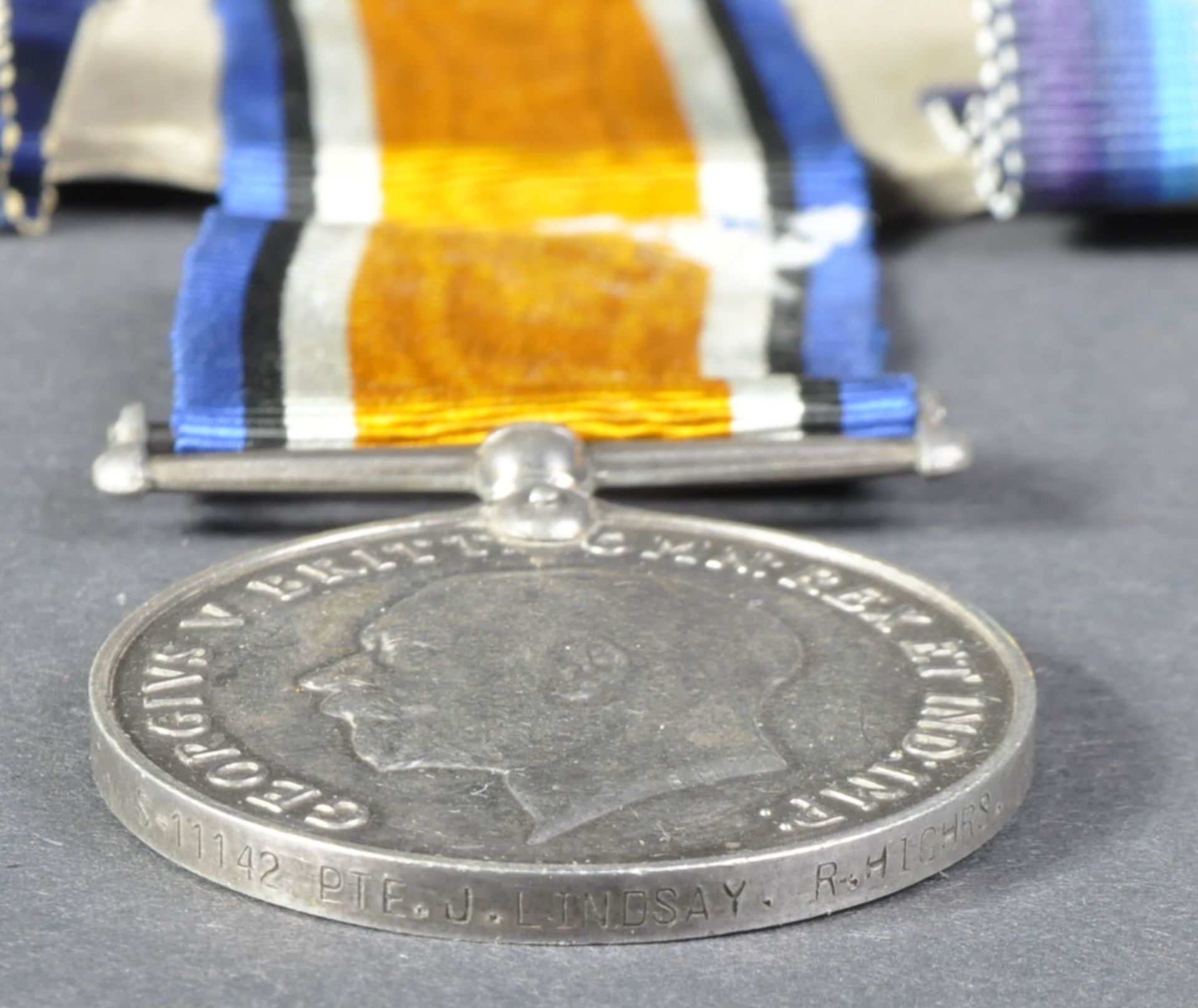 WWI FIRST WORLD WAR BRITISH MILITARY MEDALS - BLACK WATCH - Image 6 of 12