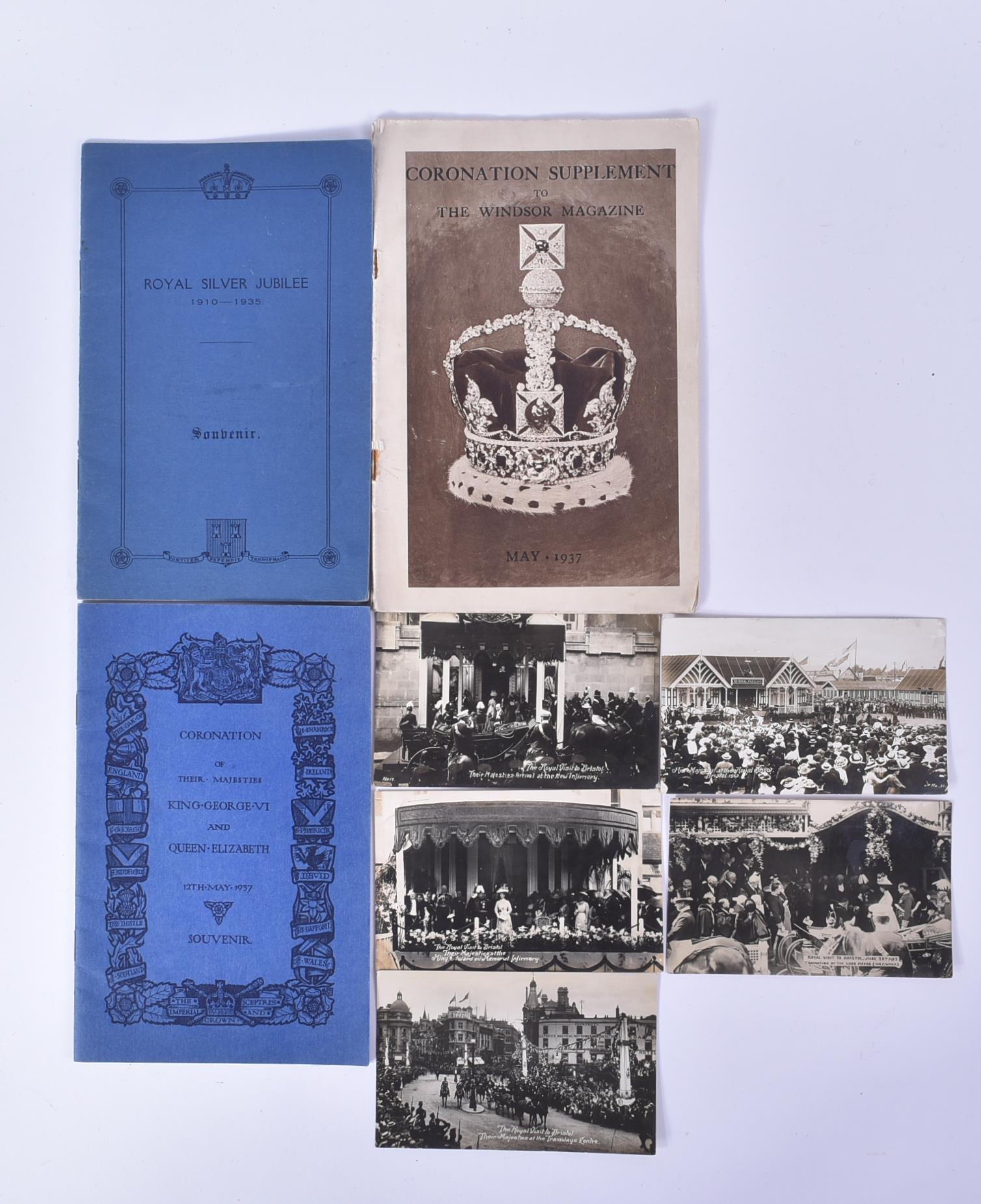 ROYAL FAMILY EPHEMERA - CORONATION AND BRISTOL VISIT