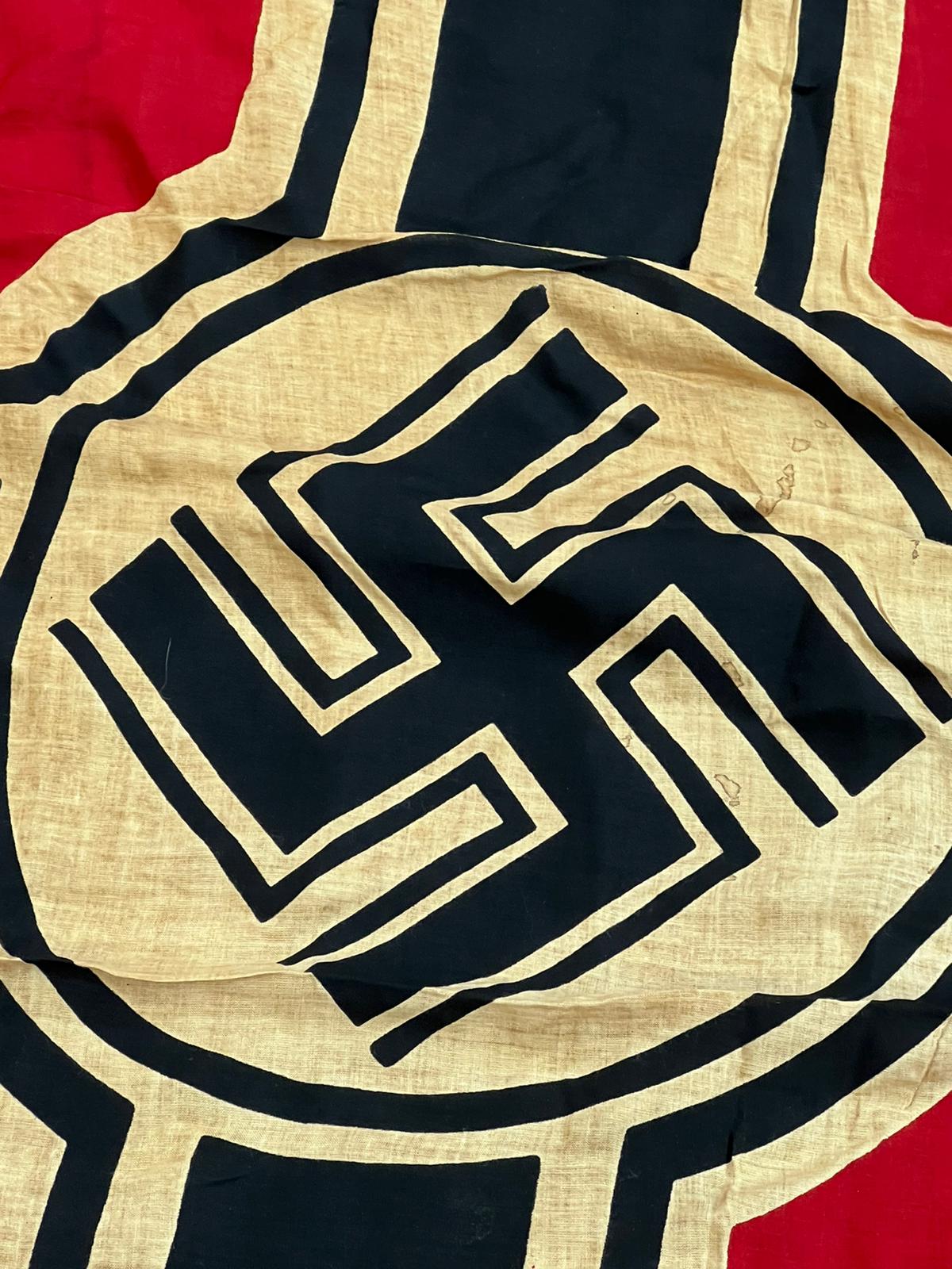 WWII SECOND WORLD WAR - THIRD REICH KRIEGSMARINE FLAG - Image 3 of 9