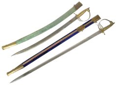 PAIR OF EARLY 20TH CENTURY INDIAN CAVALRY SWORDS