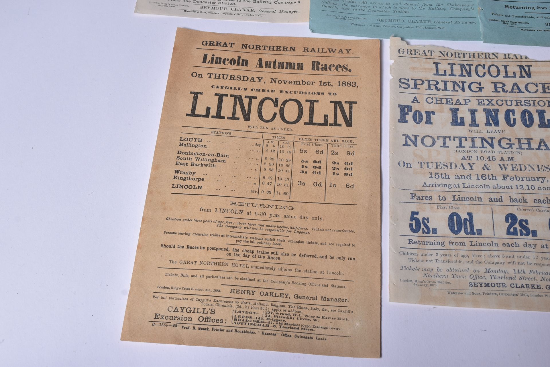 RAILWAYANA - GREAT NORTHERN RAILWAY HANDBILLS - 1870 - 1895 - Image 12 of 12