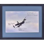 SECOND WORLD WAR INTEREST - LANCASTER BOMBER SIGNED PHOTOGRAPH