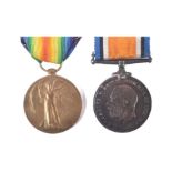 WWI FIRST WORLD WAR MEDAL DUO - ROYAL FUSILIERS