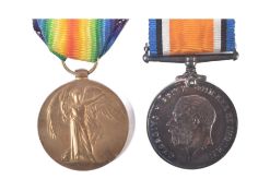 WWI FIRST WORLD WAR MEDAL DUO - ROYAL FUSILIERS