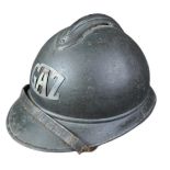 WWI FIRST WORLD WAR FRENCH M15 GAS TROOPS ADRIANE HELMET