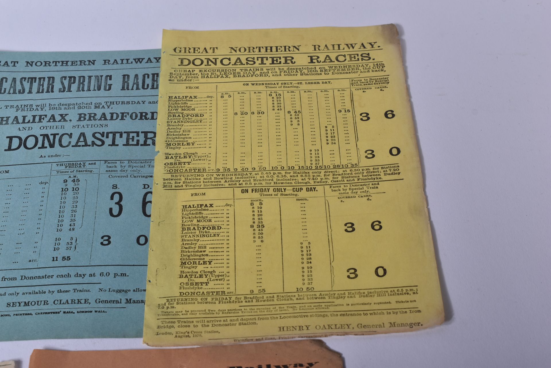 RAILWAYANA - GREAT NORTHERN RAILWAY HANDBILLS - 1870 - 1895 - Image 6 of 12