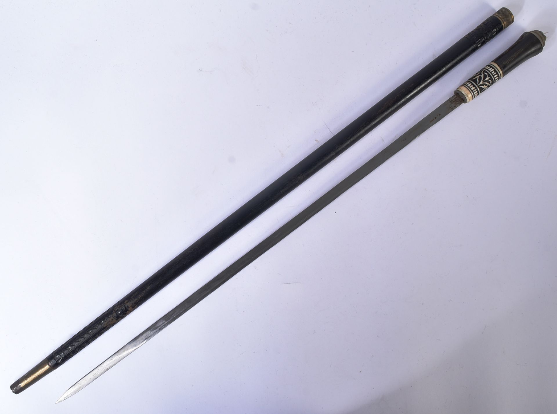 19TH CENTURY VICTORIAN GENTLEMANS SWORD STICK