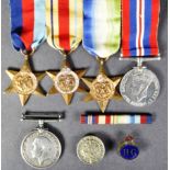 ASSORTED FIRST & SECOND WORLD WAR MEDALS & BADGES