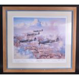 SECOND WORLD WAR RAF INTEREST - SIGNED COLOUR PRINT