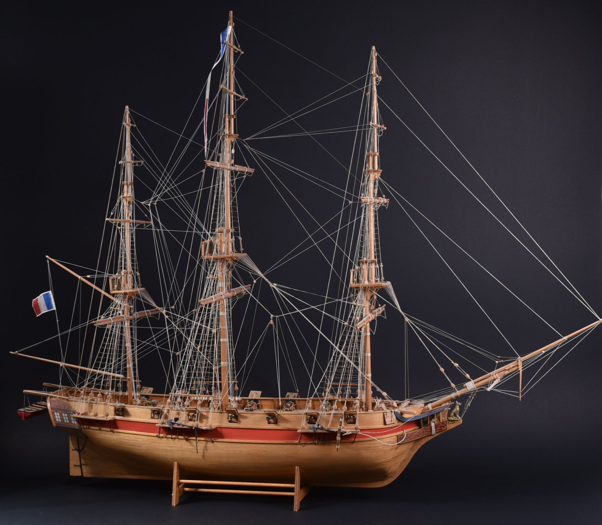 MUSEUM QUALITY MODEL BOAT COLLECTION – 18TH CENTURY FRENCH GALLEON