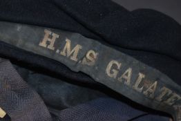 EARLY SECOND WORLD WAR BRITISH ROYAL NAVY CAP - HMS GALATEA