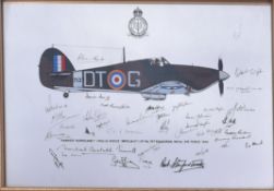 WWII SECOND WORLD WAR RAF HAWKER HURRICANE MIRROR