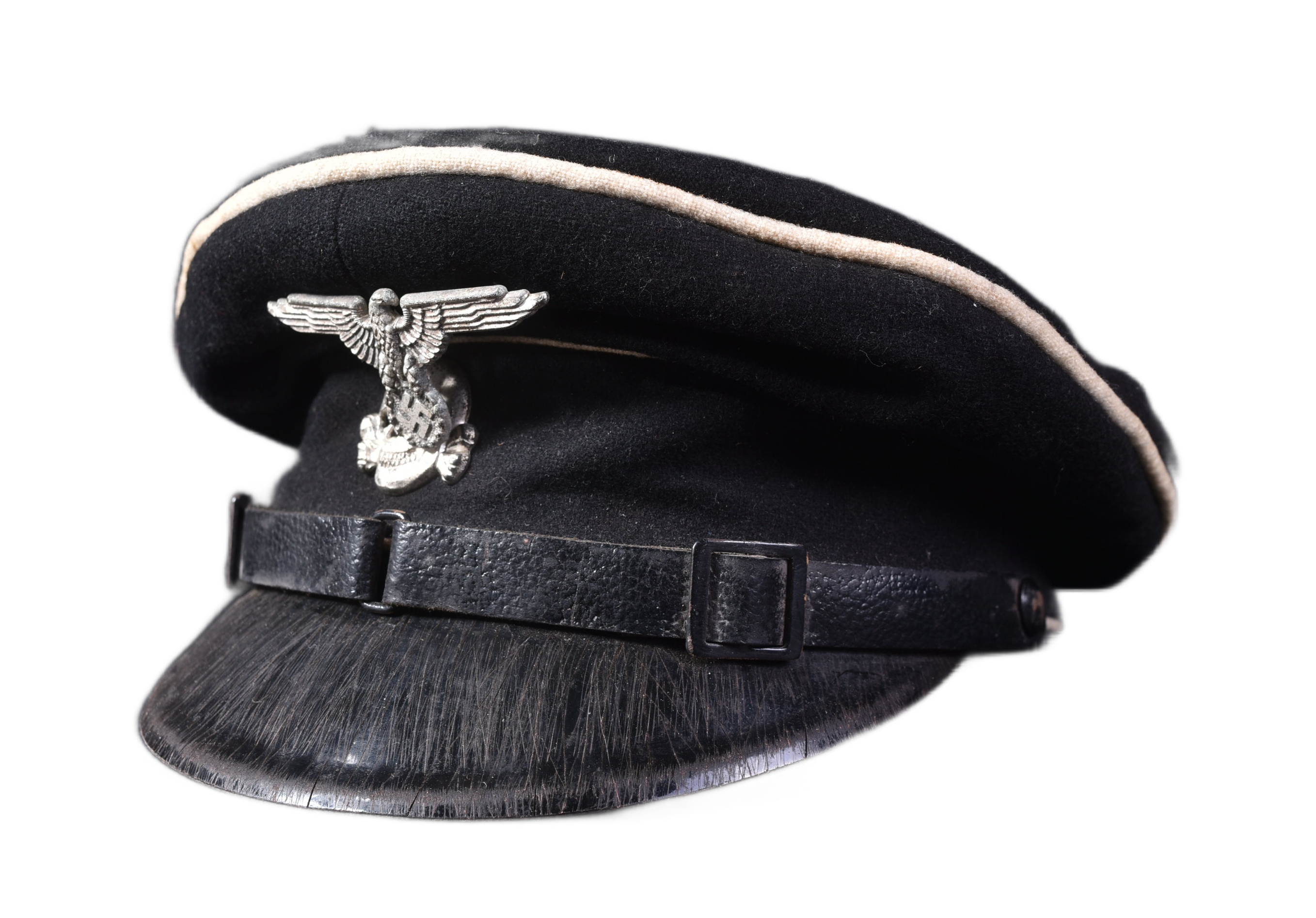 WWII SECOND WORLD WAR GERMAN THIRD REICH SS OFFICERS CAP - Image 2 of 8