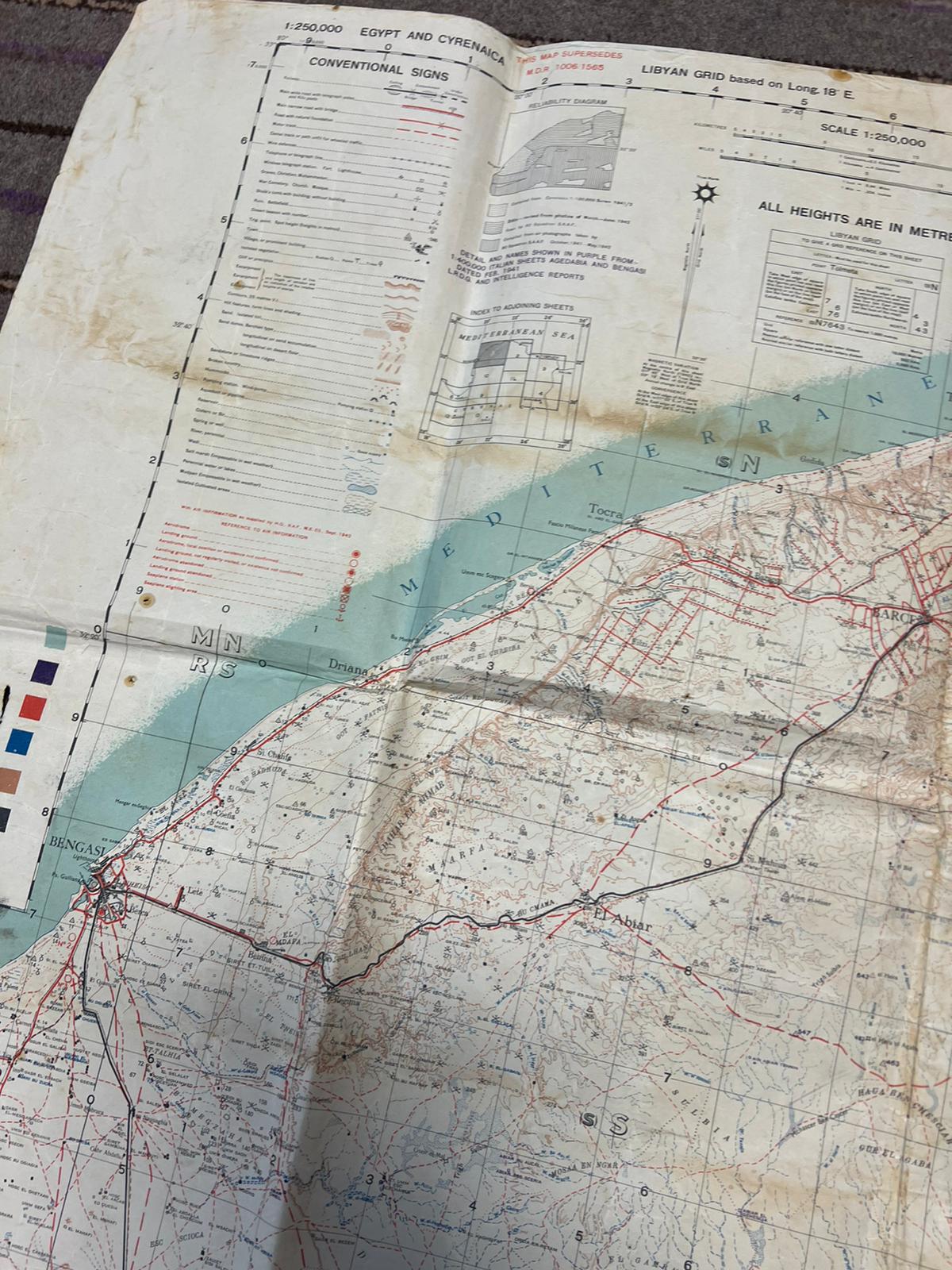 THREE SECOND WORLD WAR BRITISH ORDNANCE SURVEY MAPS - Image 14 of 18