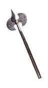 VINTAGE 20TH CENTURY MEDIEVAL STYLE BATTLE AXE