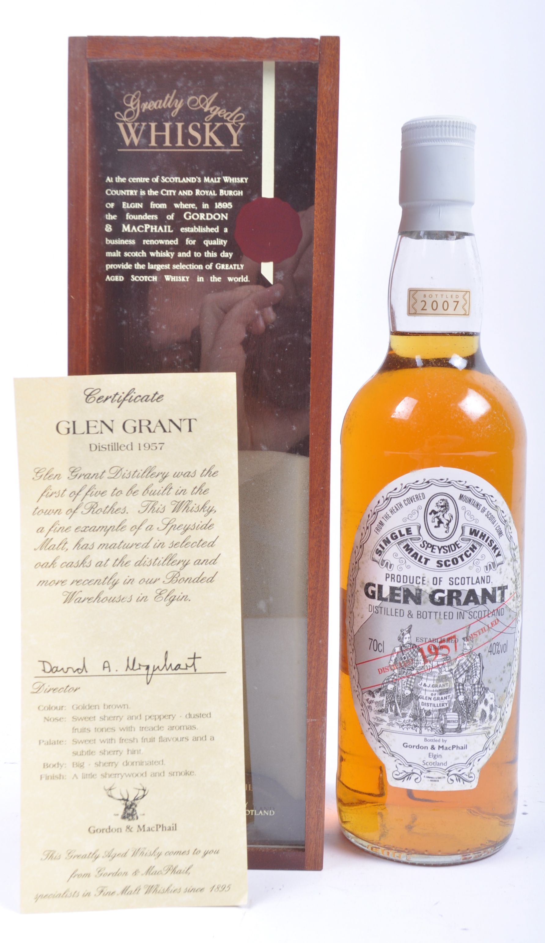 GLEN GRANT 1957 SINGLE MALT SCOTTISH WHISKY