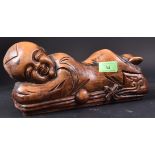 20TH CENTURY CHINESE CARVED FIGURAL HEADREST