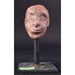 20TH CENTURY ETHNIC TERRACOTTA POTTERY HEAD