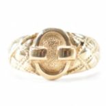 HALLMARKED 9CT GOLD BUCKLE RING