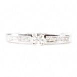 HALLMARKED 9CT & DIAMOND SOLITAIRE RING