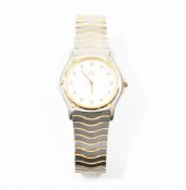 EBEL STAINLESS STEEL TWO TONE WRISTWATCH