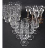 SET OF SIX BARLEY TWIST SHERRY DRINKING GLASSES