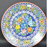 20TH CENTURY CONTINENTAL FLORAL CHARGER PLATE