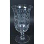 19TH CENTURY VICTORIAN ACID ETCHED CELERY GLASS