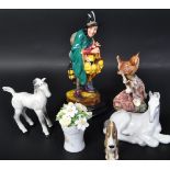 ASSORTMENT OF VINTAG ENGLISH & CONTINENTAL BONE CHINA FIGURES