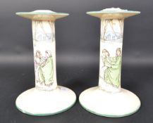 ROYAL DOULTON SERIES WARE CANDLE STICK HOLDERS