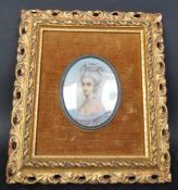 19TH CENTURY HAND PAINTED PORTRAIT OF A LADY