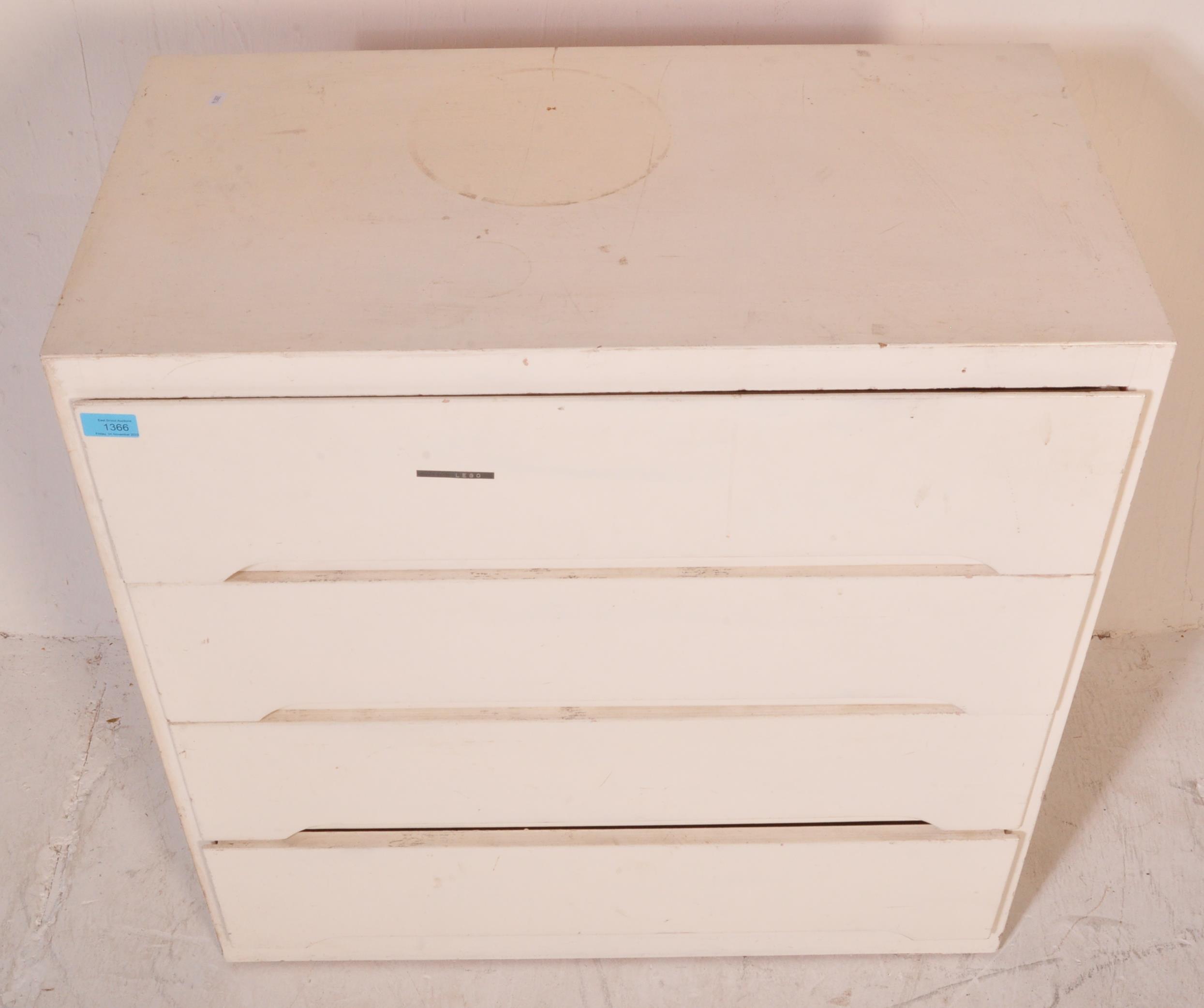 RETRO 20TH CENTURY WHITE CHEST OF DRAWERS - Image 3 of 5