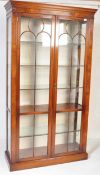 LARGE GEORGE III REPRODUCTION CHINA DISPLAY CABINET
