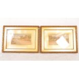 FRAMED ETCHINGS OF PETWORK & ARUNDEL